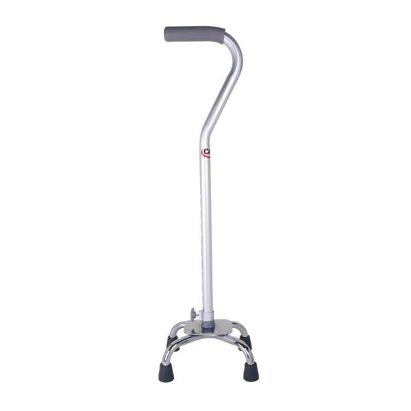 Carex Offset Cane Aluminum 28 to 37 Inch Height Silver - Adjustable Walking Cane for Enhanced Support