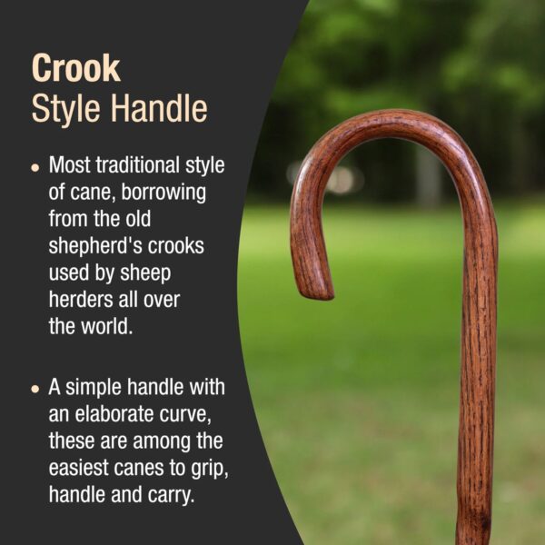 Brazos Twisted Oak Round Handle Cane - 37 Inch Red Walking Stick - Image 4