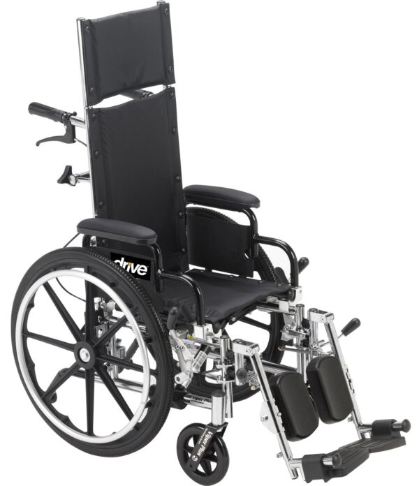 Drive Viper Plus Heavy Duty Pediatric Reclining Wheelchair with Swing-Away Elevating Legrests and Adjustable Features