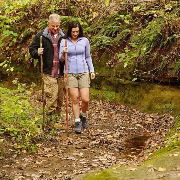 Brazos Twisted Wood 37-Inch Red Oak T-Handle Cane with Slip-Resistant Tip - Image 5