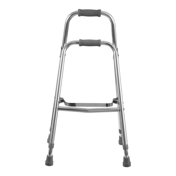 DMI Hemi Aluminum Frame Side Step Folding Walker - Supports Up to 250 lbs, Adjustable Height 30 to 35 Inches - Image 3