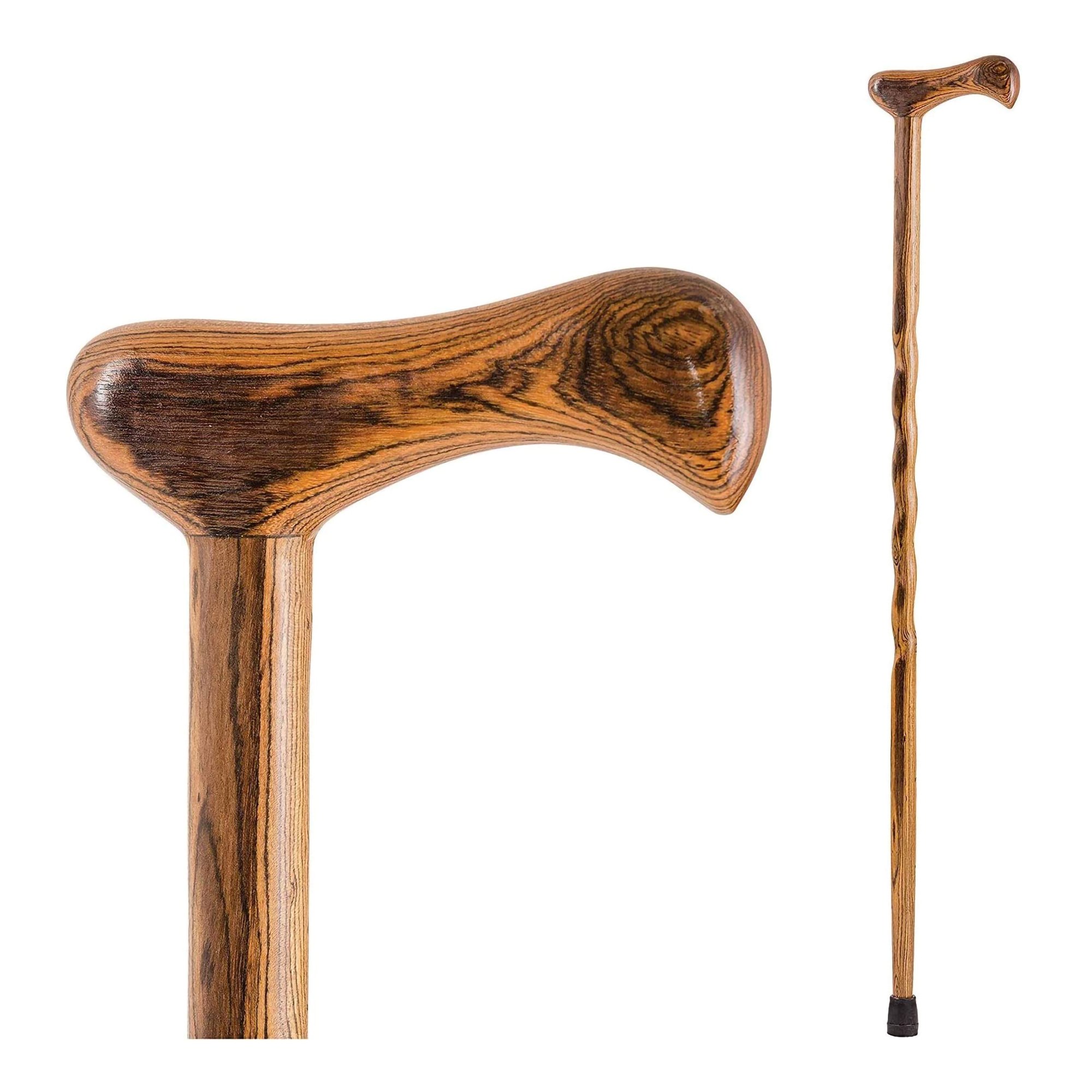 Brazos T-Handle Cane with Twisted Wood Finish, 37 Inches - Model 502-3000-0164