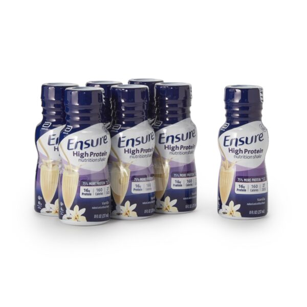 Ensure High Protein Vanilla Flavor Liquid Supplement 8 oz. Bottle - Part 64117 by Oral - Image 3