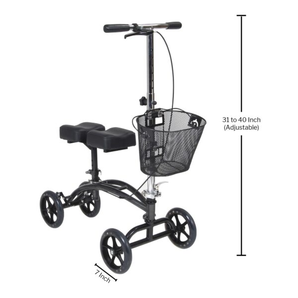 McKesson Knee Walker with Adjustable Height and 350 lbs Capacity - Part 146-796 - Image 2