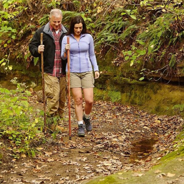 Brazos Root Wood Walking Stick by EcoPath, 40 Inch Height, Natural Hardwood - Image 5