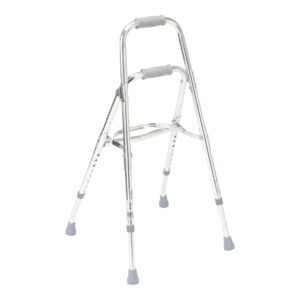 Drive Medical Side Step Folding Walker with Hemi Aluminum Frame - Adjustable Height, 300 lbs Capacity