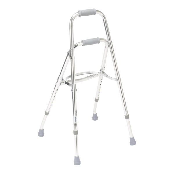 Drive Medical Side Step Folding Walker with Hemi Aluminum Frame - Adjustable Height, 300 lbs Capacity