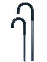 Carex Aluminum Round Handle Cane FGA75600 0000 * Adjustable 29 to 38 Inches, Silver with Black Handle