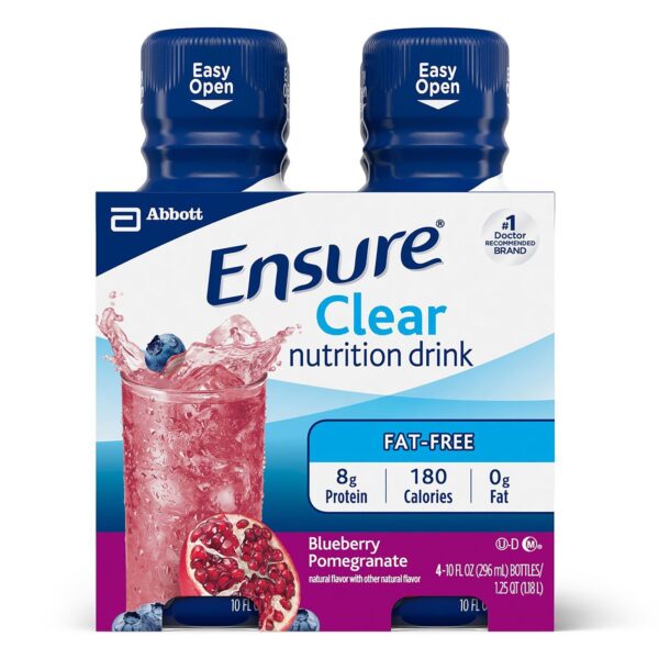 Ensure Clear Blueberry Pomegranate Flavor Liquid Oral Supplement - 10 oz Bottle by Abbott Nutrition, Part #56500