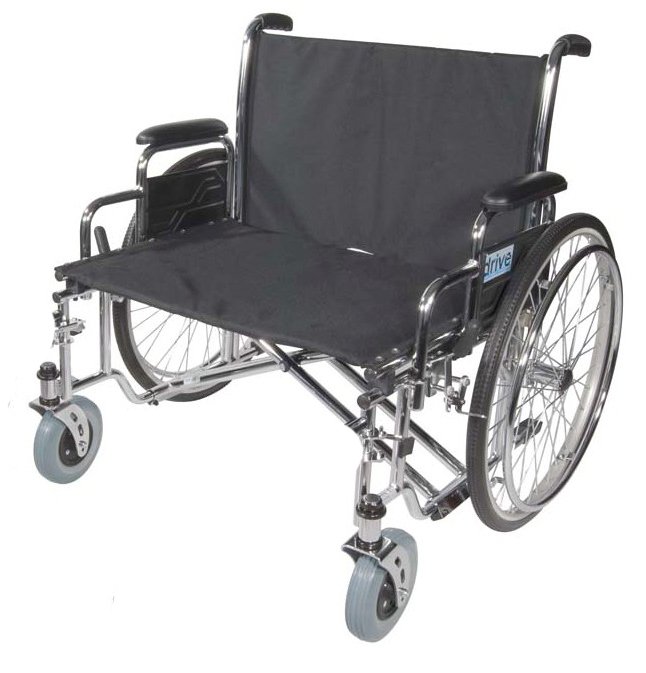 Drive Sentra EC Bariatric Wheelchair with 26-Inch Seat, Heavy Duty 700 lbs Capacity