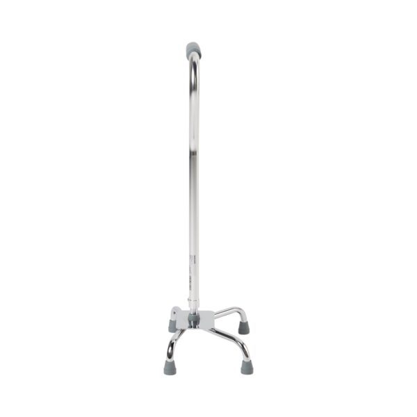 McKesson Large Base Quad Cane with Steel Construction and Chrome Finish, 29 to 37-1/2 Inch Height - Image 2