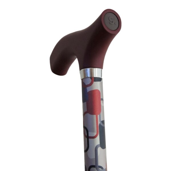 Berlin Print Folding Aluminum Cane - Adjustable 32 to 37 Inches, Supports Up to 264 lbs - Image 2