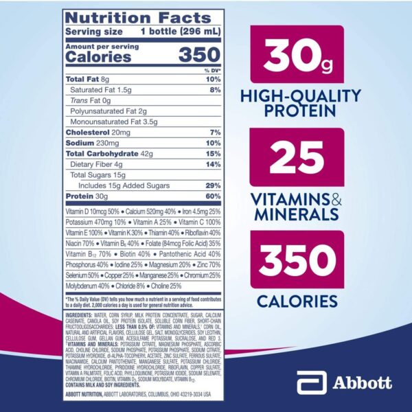 Ensure Complete Strawberry Flavor Liquid Supplement - 10 oz. Bottle by Abbott Nutrition - Image 8