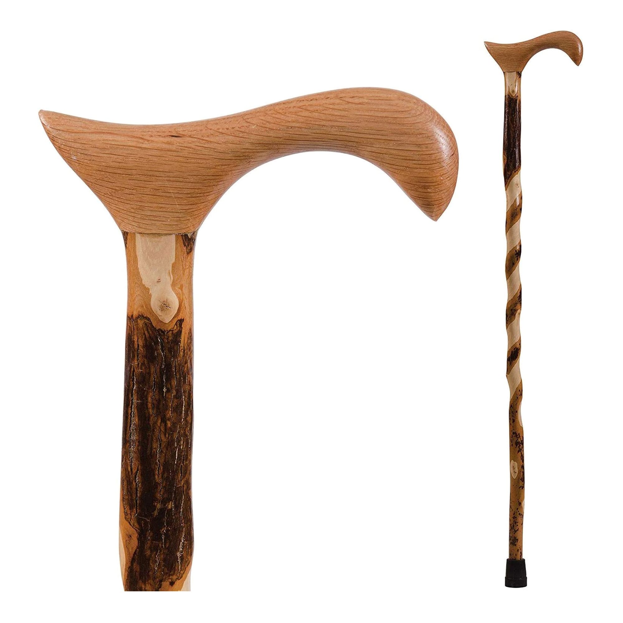 Brazos T-Handle Cane with Twisted Hickory Shaft - 34 Inch Height