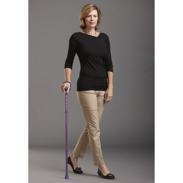 Viking Print Folding Cane with Adjustable Height, Aluminum, 32 to 37 Inches - Part Number 502-2000-5115 - Image 3