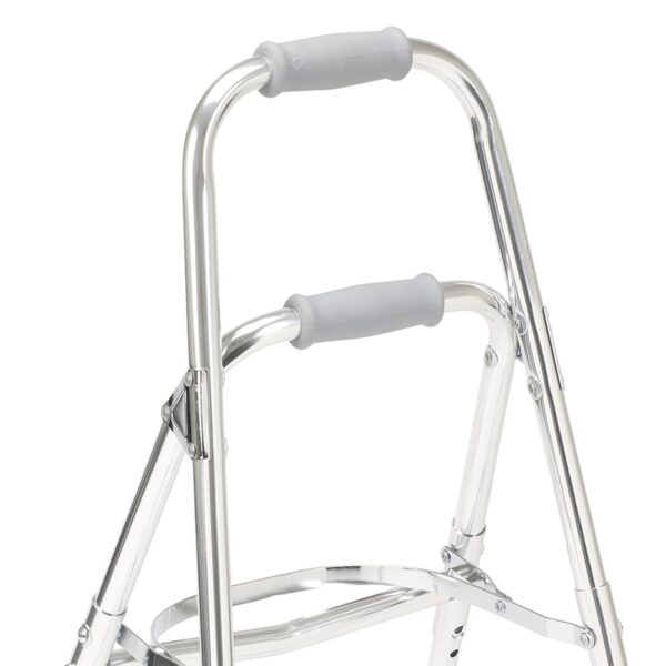 Drive Medical Side Step Folding Walker with Hemi Aluminum Frame - Adjustable Height, 300 lbs Capacity - Image 3