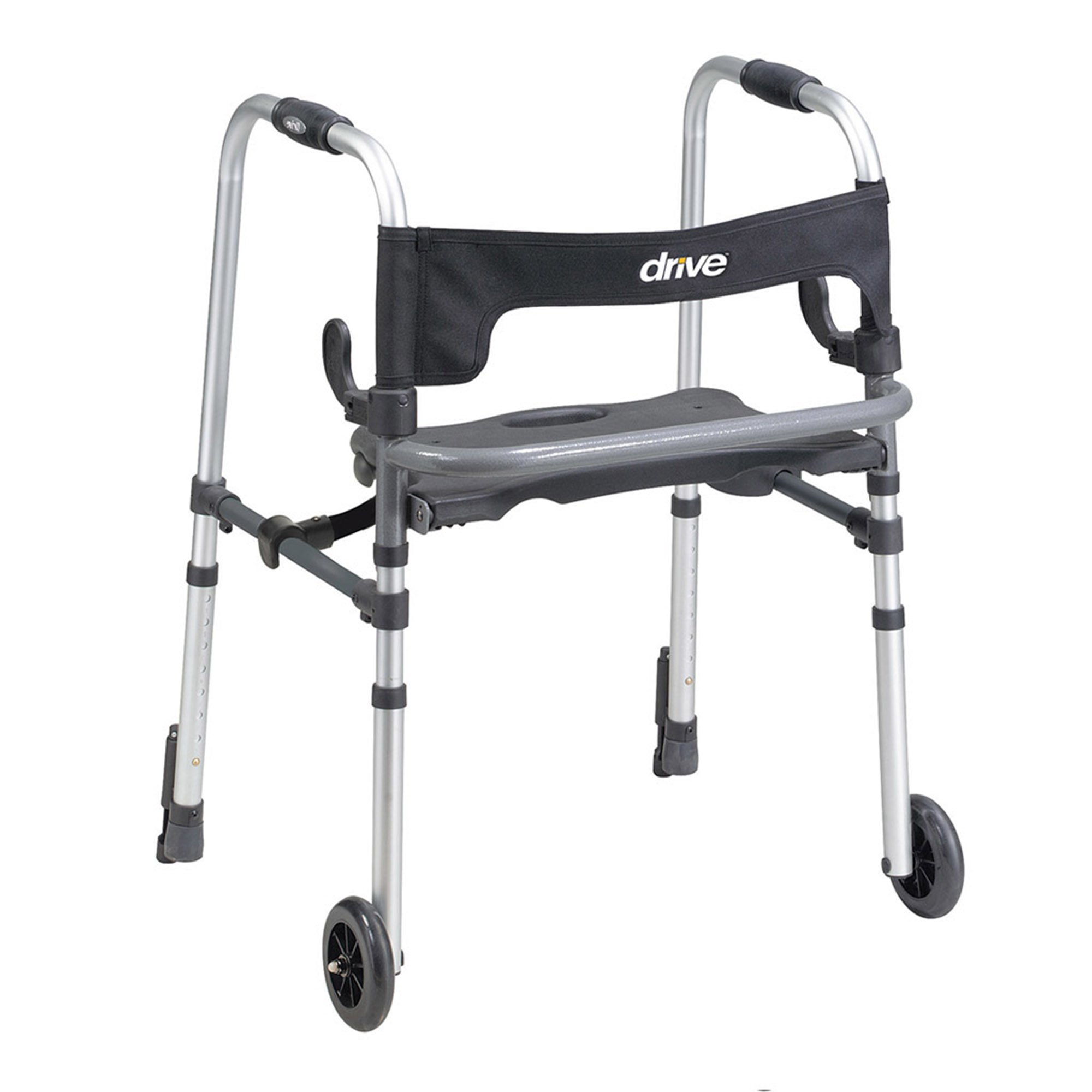 Clever-Lite LS Aluminum Folding Walker with Seat and Wheels by Brand * Part 10233