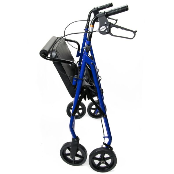 McKesson Bariatric 4 Wheel Rollator with Adjustable Height and Heavy Duty Steel Frame - Image 2