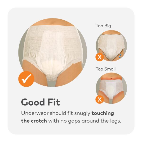 Tranquility Premium DayTime Unisex Adult Absorbent Underwear with Tear Away Seams * Medium Heavy Absorbency, Kufguards, Air-Plus Technology - Image 4