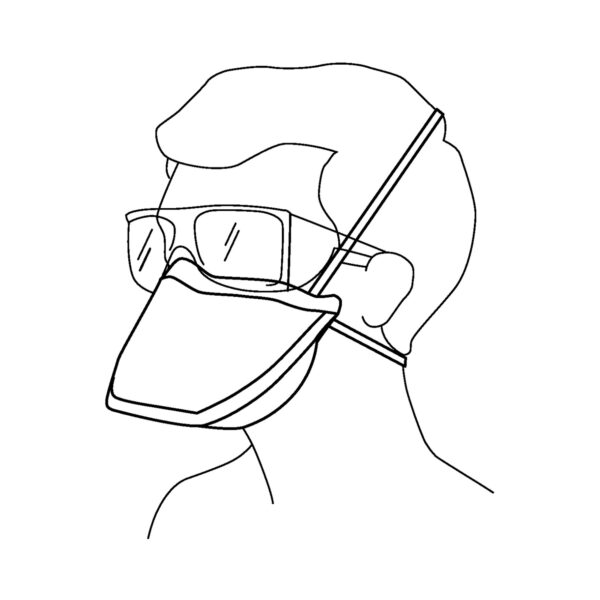 3M Particulate Respirator / Surgical Mask 62126 N95-Not Rated with Elastic Strap, One Size Fits Most - Image 3