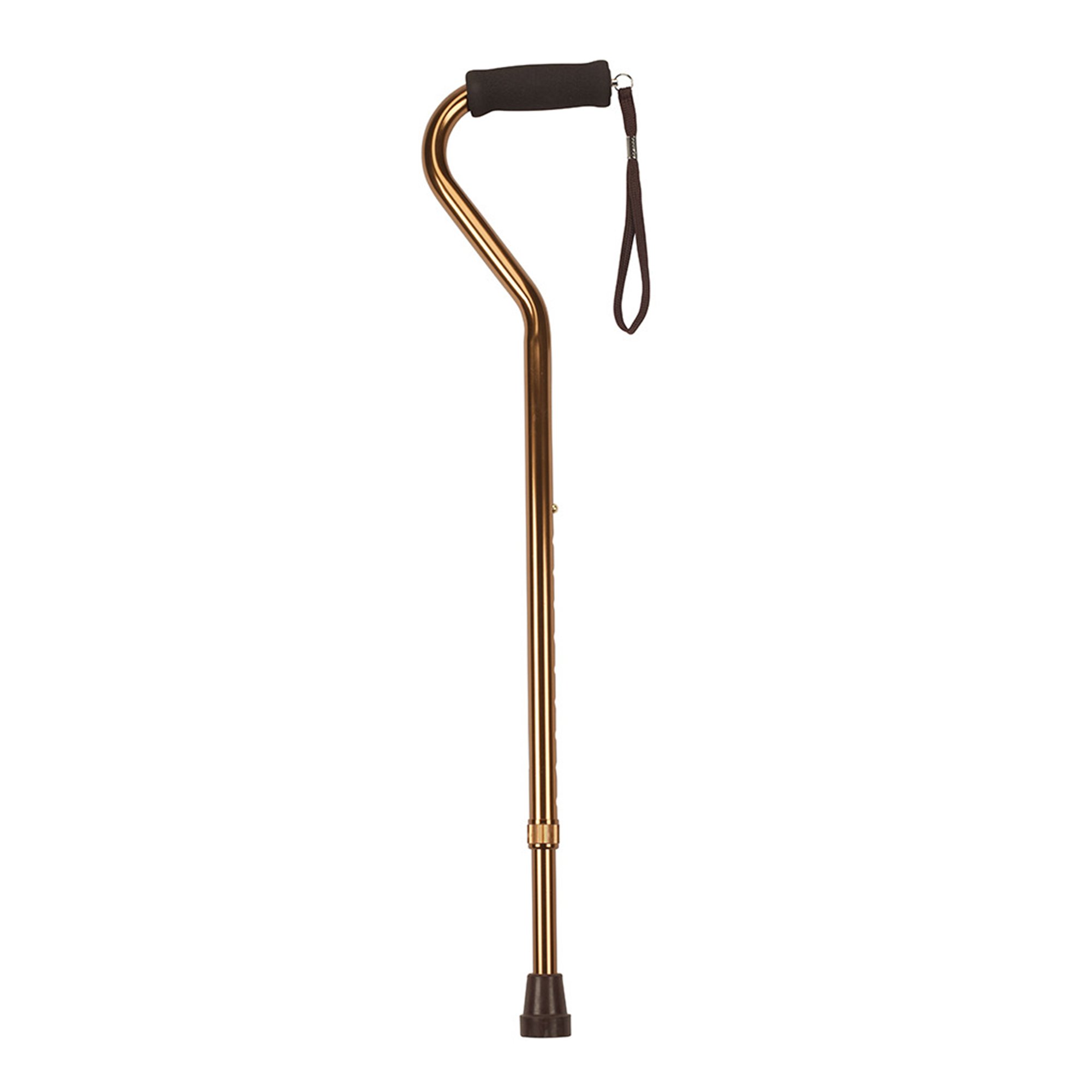 Drive Aluminum Offset Cane RTL10307 - Adjustable 30 to 39 Inch Height, Bronze