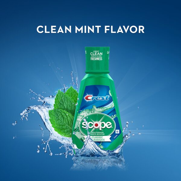 Crest Scope Classic Mint Mouthwash with Cetylpyridinium Chloride - 1.2 oz - Image 5