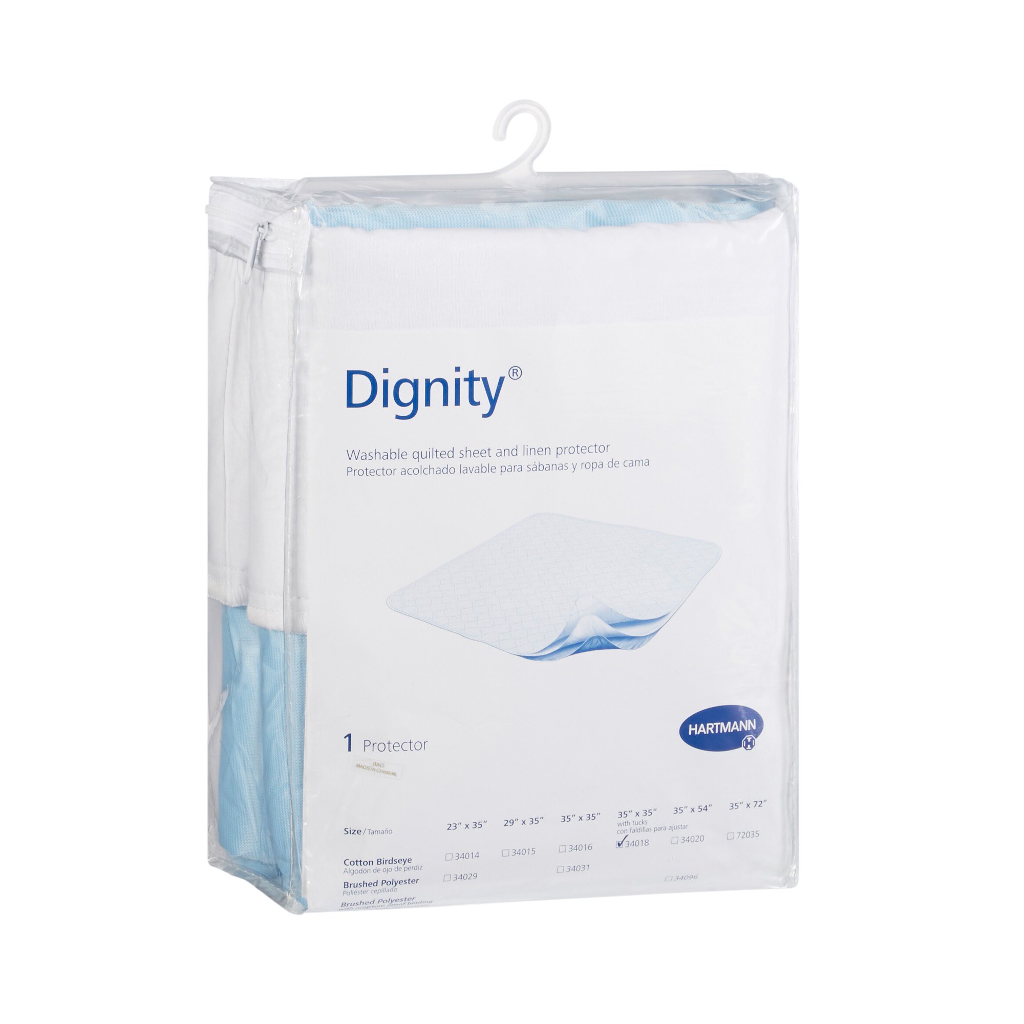Dignity Washable Underpad with Tuckable Flaps, 35 x 35 Inches