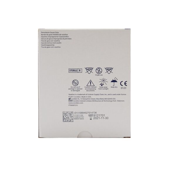 VaselineTM Petrolatum Impregnated Dressing - 3 x 9 Inch Mesh Gauze Sterile Medical Dressing - Image 5