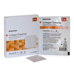 McKesson Collagen Dressing 2 x 2 Inch Square * Sterile, Wound Care Solution