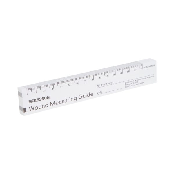 McKesson Nonsterile Paper Wound Measuring Guide, 6 Inch - Dual Metric and English Graduations - Image 2