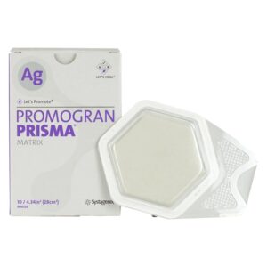 3MTM Promogran PrismaTM Matrix Silver Collagen Dressing 4-3/10 Inch Hexagon Sterile