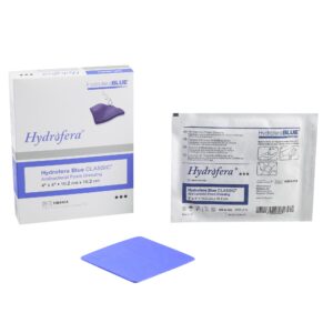 Hydrofera BLUE? Classic 4 x 4 Inch Antibacterial Foam Dressing * Nonadhesive, Sterile, Without Border