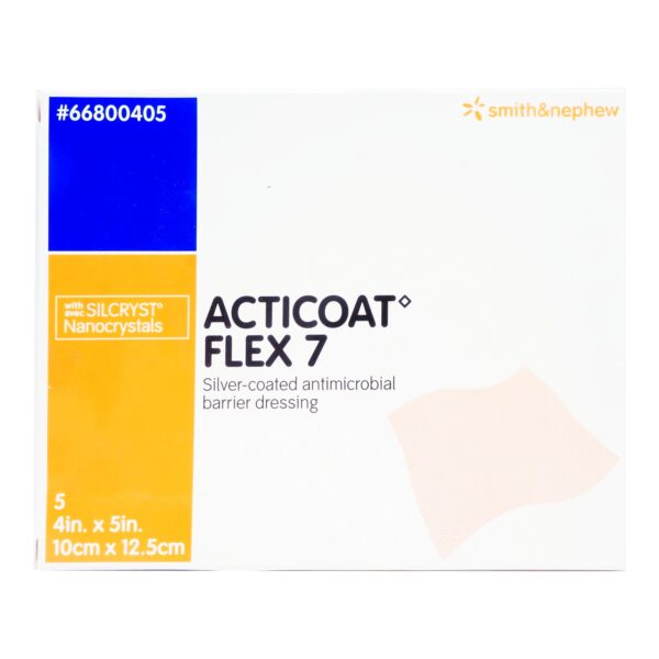 Acticoat Flex 7 Silver Barrier Dressing 4 x 5 Inch - Sterile, Non-Adhesive Polyester Medical Dressing - Image 2
