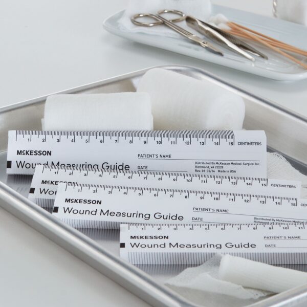 McKesson Nonsterile Paper Wound Measuring Guide, 6 Inch - Dual Metric and English Graduations - Image 3