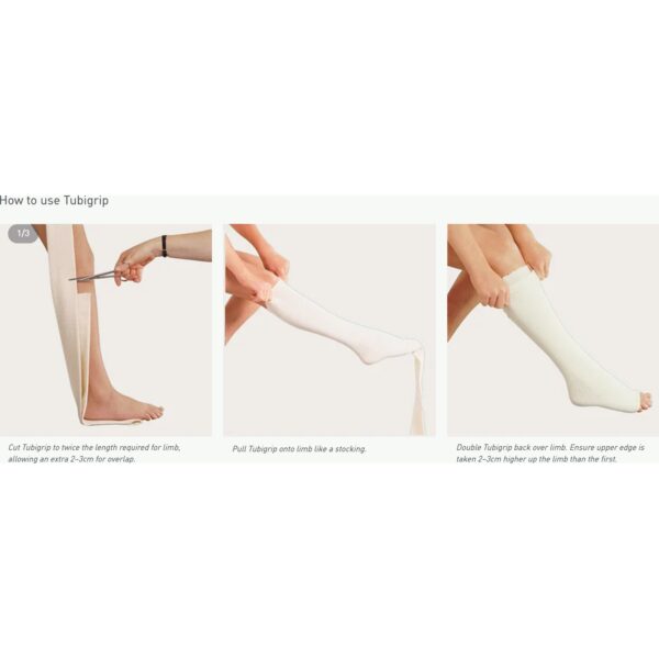 Tubigrip Pull-On Elastic Support Bandage Size D by Tubigrip * 10 Meters for Large Arms, Medium Ankles, and Small Knees - Image 3