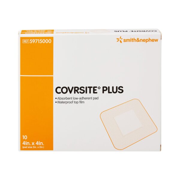 Covrsite Plus 4 x 4 Inch Composite Dressing * NonSterile Waterproof Wound Cover - Image 2