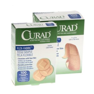 Comfort Cloth? Tan Adhesive Bandages - 3/4 x 3 Inch, Pack of 100