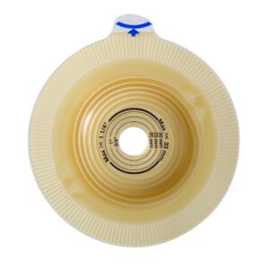 Assura® Convex Light Ostomy Barrier with Belt Loop, Trim to Fit 15–43 mm Stoma Opening, Blue - 60 mm Flange