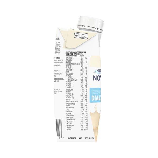 Novasource? Renal Vanilla Formula for Dialysis Patients - 8 oz Carton, 24/Case - Image 5