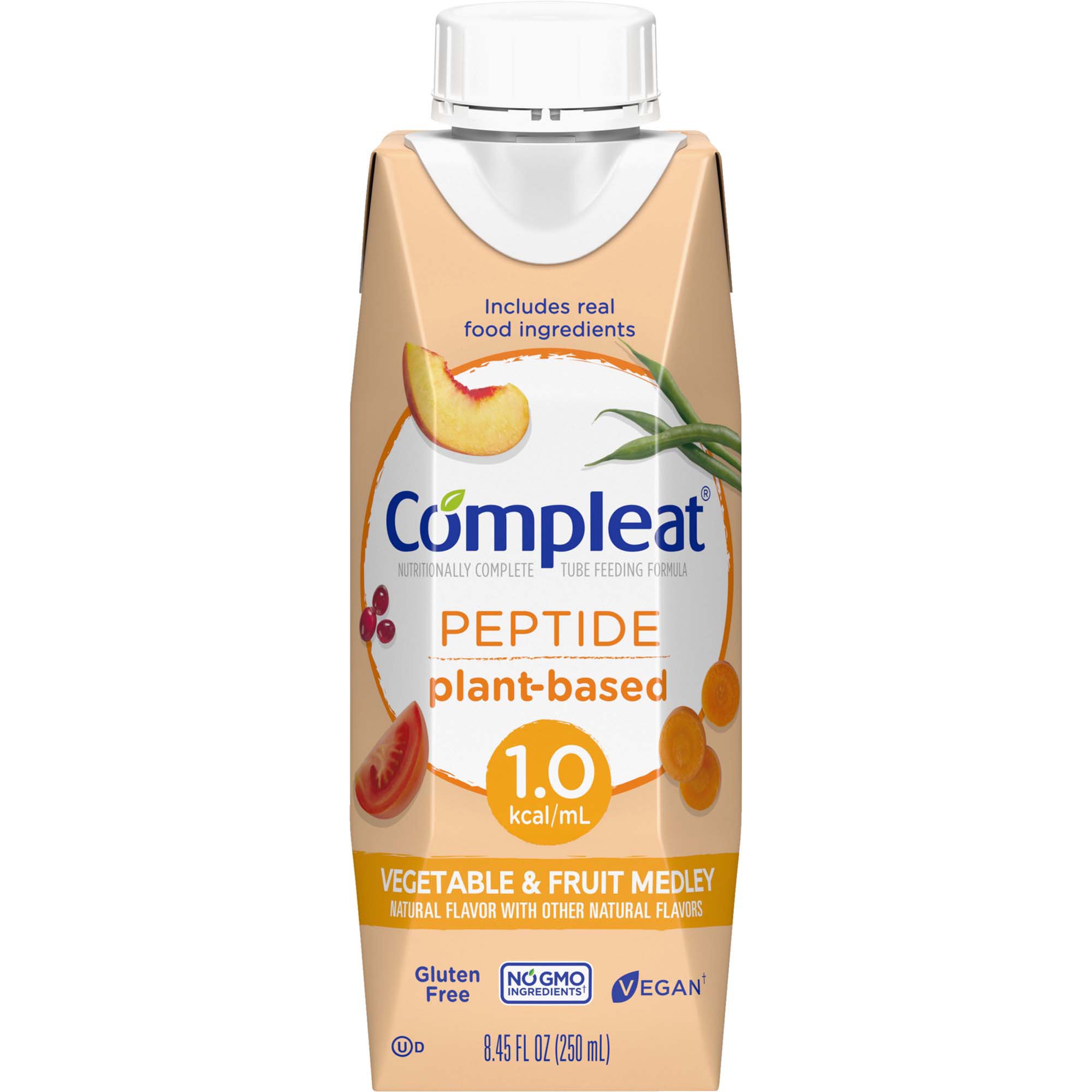 Compleat? Peptide 1.0 Nutritionally Complete Tube Feeding Formula - 8.45 oz Reclosable Carton