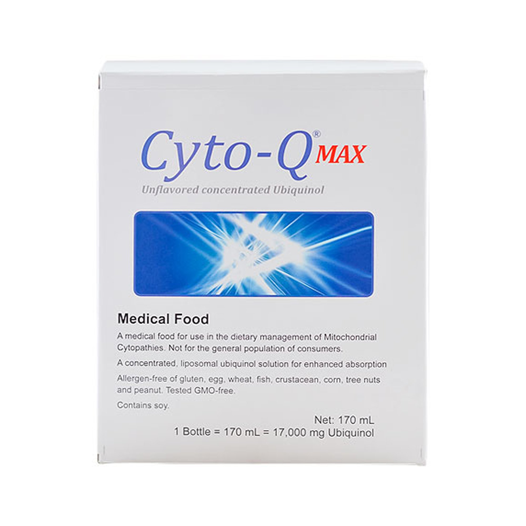 Cyto-Q* MAX Concentrated Ubiquinol Liquid Supplement - 170 mL Bottle