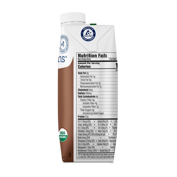 Kate Farms High Protein Chocolate Nutritional Shake - 11 oz. Oral Supplement, 12 Cartons per Case - Image 5