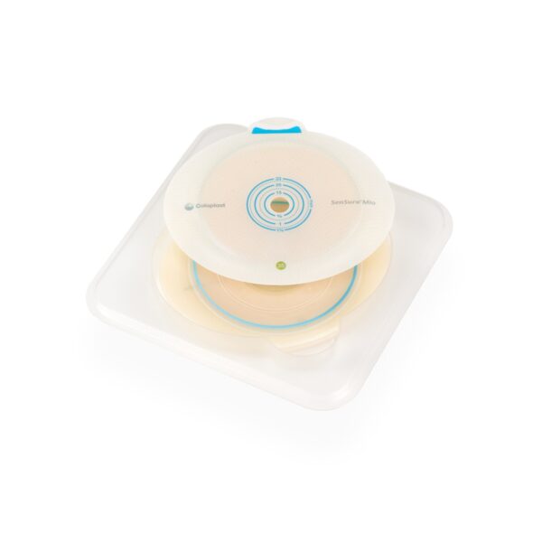 SenSura® Mio Flex Flat Ostomy Barrier Trim to Fit 10-33 mm, Green Match - Non-Convex Skin Barrier - Image 4