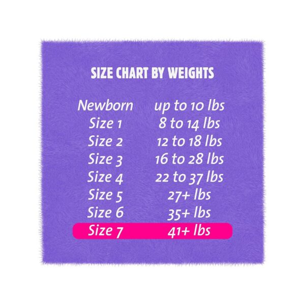 Cuties Complete Care Size 7 Baby Diapers * Heavy Absorbency for Children 41+ lbs, Refastenable Tabs, Assorted Animal Designs - Image 2