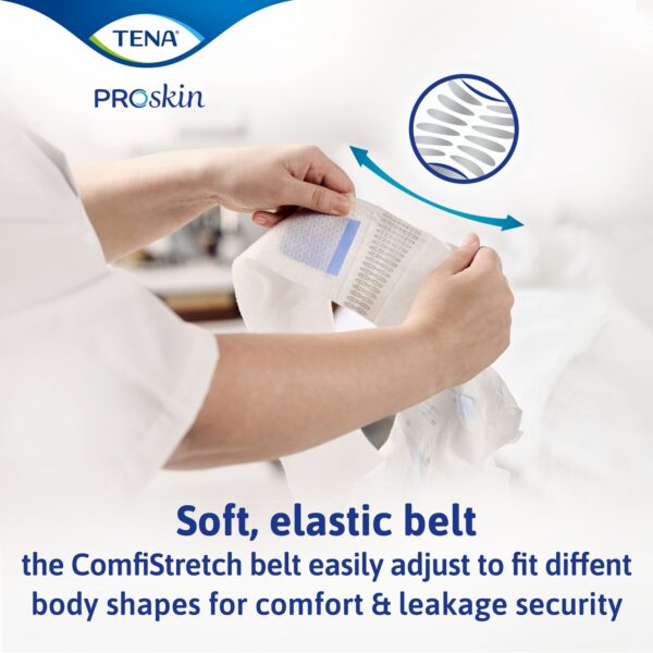 Tena® ProSkin Flex Super Incontinence Briefs, Extra Large – Heavy Absorbency, Unisex, Cloth-Like Backing, 41-61 inch Waist - Image 10