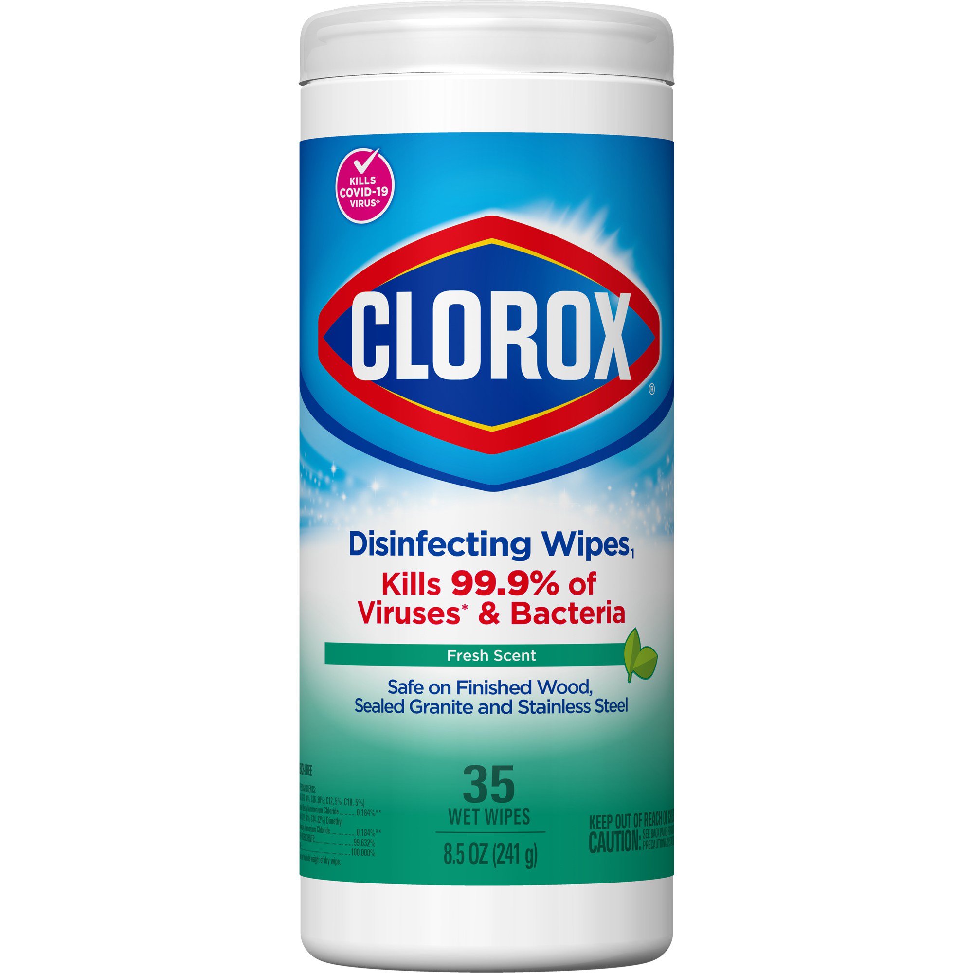 Clorox® Disinfecting Wipes with Fresh Scent - 35 Count Canister