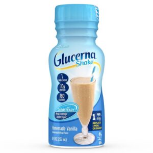 Glucerna? Original Shake Vanilla Flavor * 8 oz Bottle for Diabetics and Kidney Health