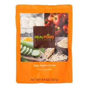 Real Food Blends Eggs, Apples & Oats Puree for Tube Feeding, 9.4 oz - Nutritional Meal Replacement