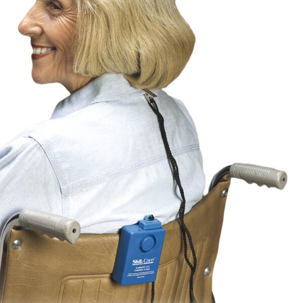 Econo SkiL-Care Alarm System for Chairs - Reliable Magnetic Pull-Switch with Adjustable Cord, Blue - Image 2