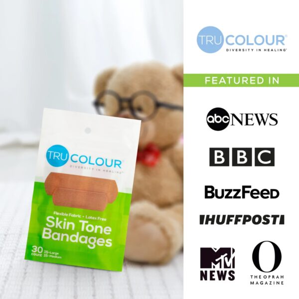 Tru-Colour Olive Adhesive Strip Bandages - Waterproof, Sterile, 1 x 3 Inch - Image 6